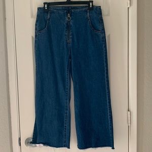 🪩4 for $25. Cropped wide leg ankle jeans high waisted